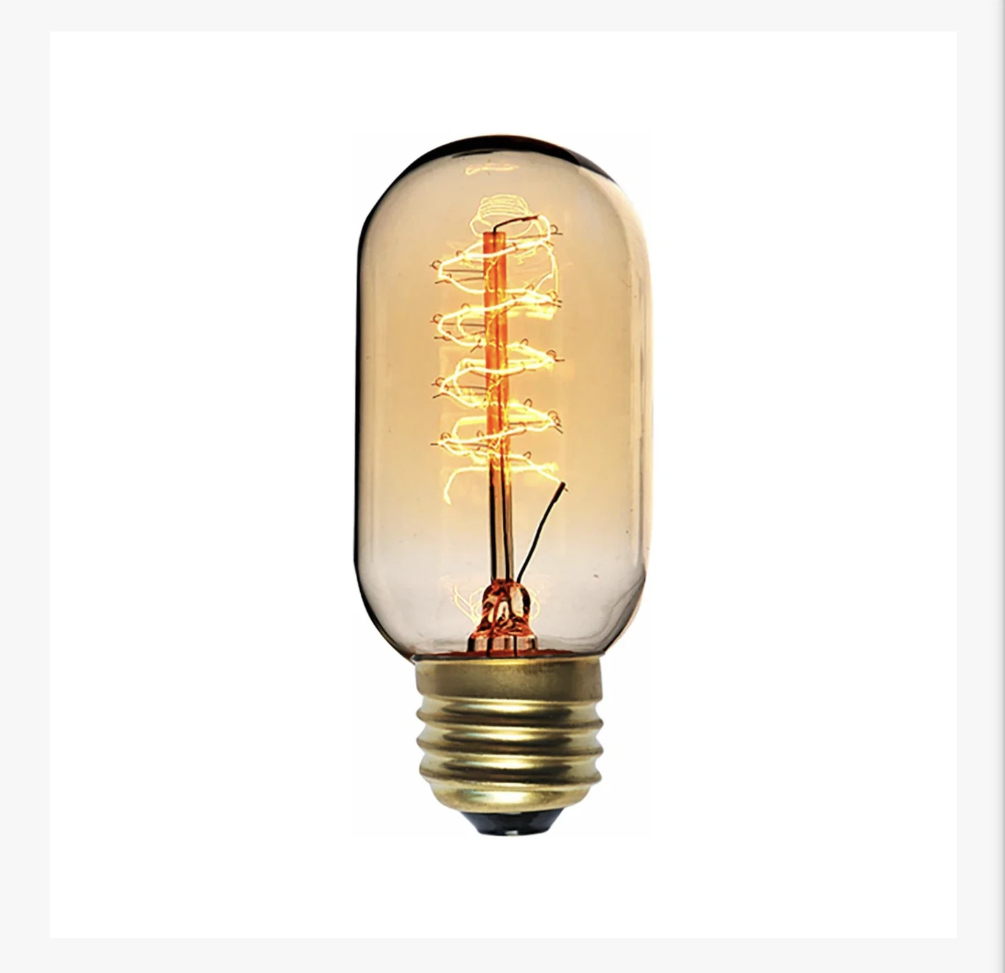 40W Incandescent E26 T14 120V Clear Glass Bulbs - 12 in total