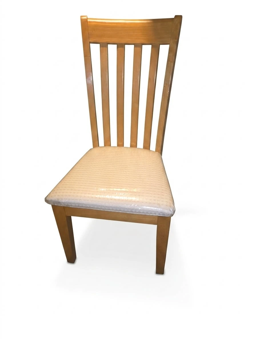 Wooden Dining Chair with Upholstered Seat - photo 2