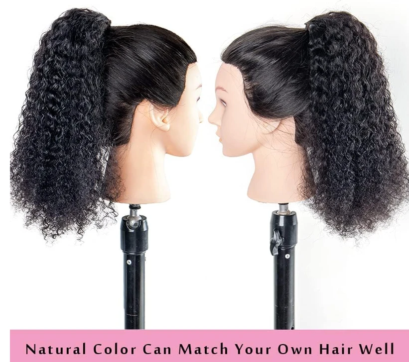 Kinky Curly Ponytail Extension - 100% Human Hair - photo 4