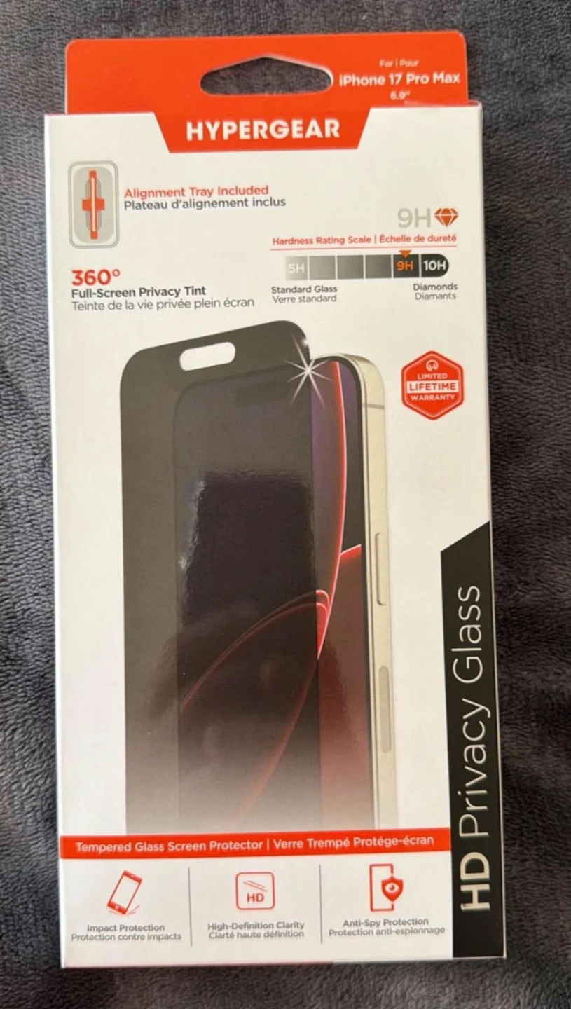 Glass Screen Protector for iPhone 17 Pro Max