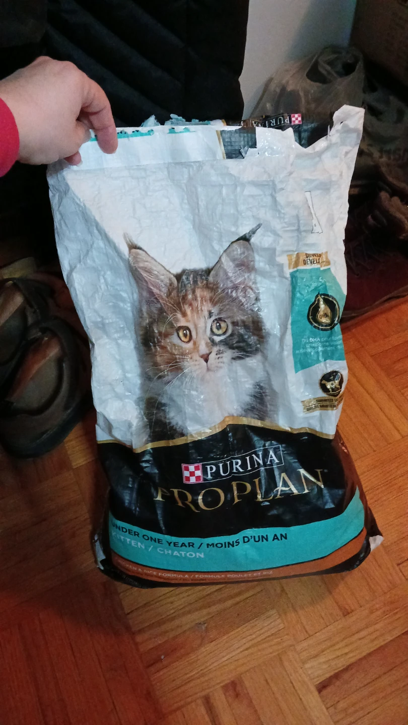 Free purina pro plan cat kitten food open bag