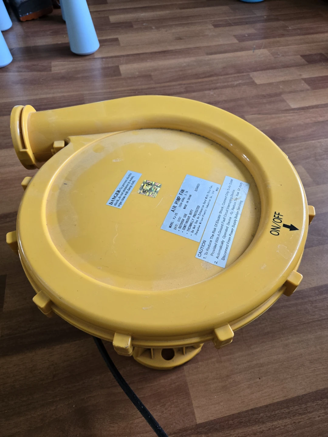 Yellow Air Pump Fan