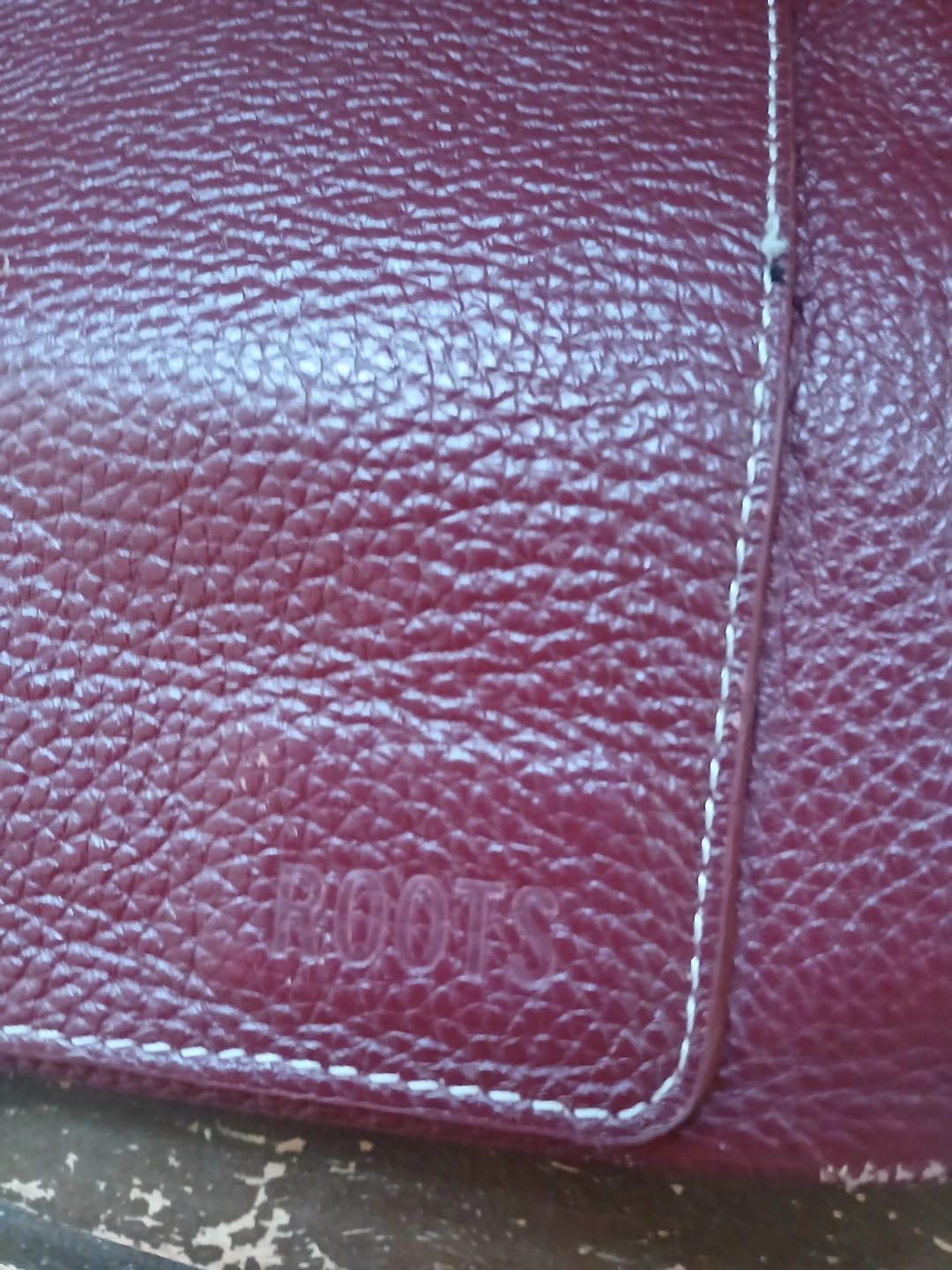 Roots Burgundy Leather Crossbody Bag - photo 4