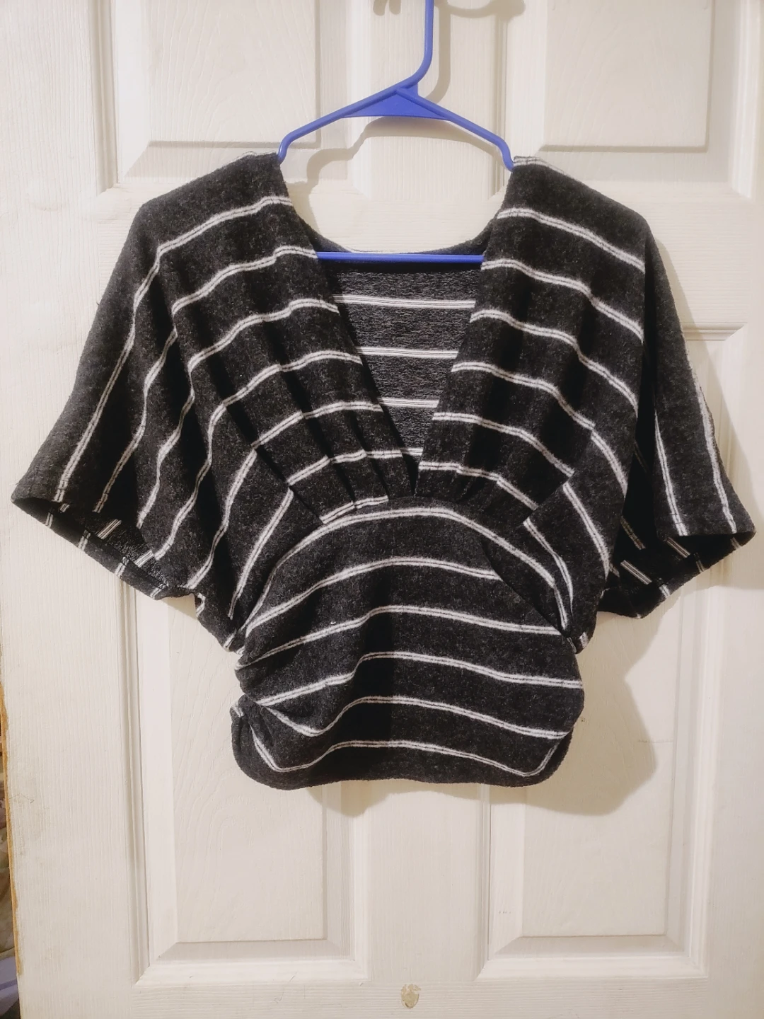 Striped Dolman Sleeve Top Size Medium with stretch new