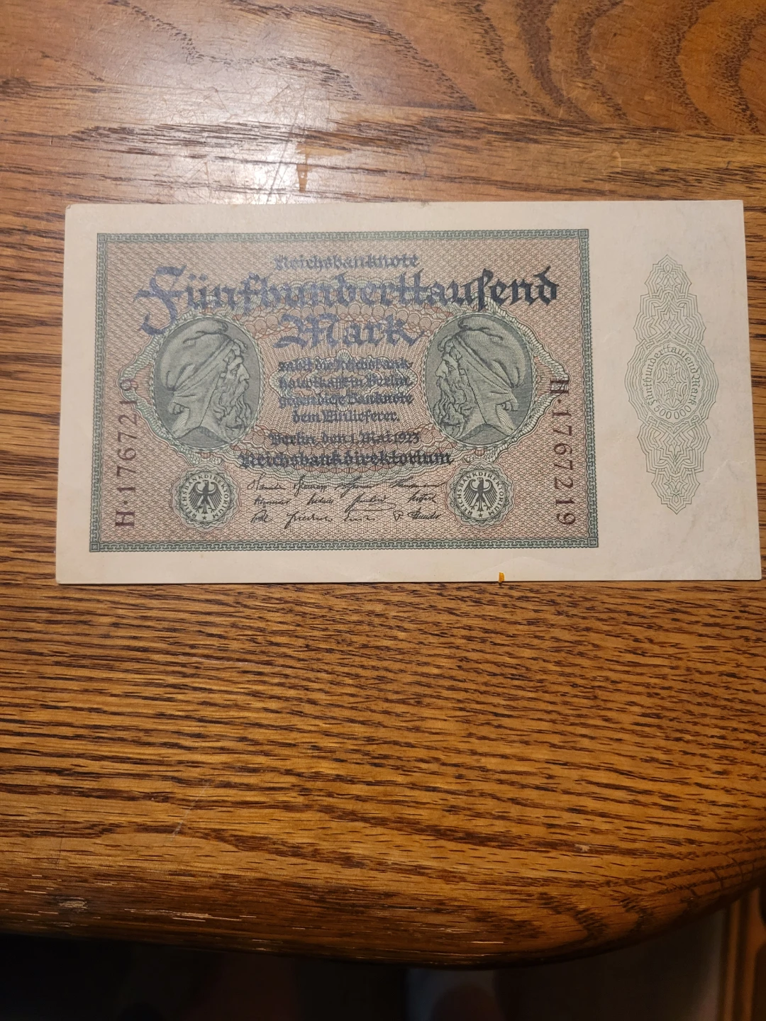 German 500,000 Mark Banknote