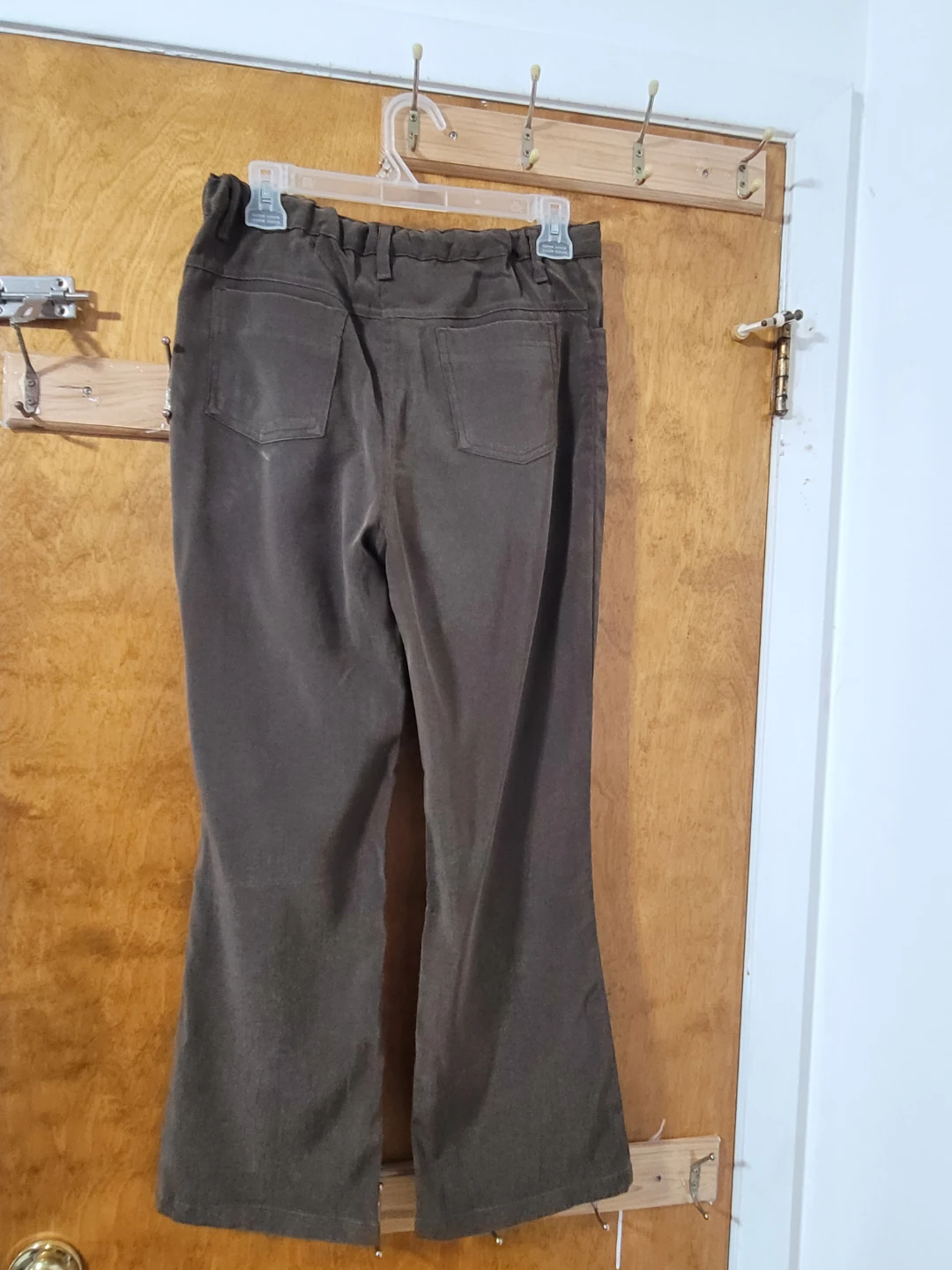 Brown Flare Pants with Circle Design - photo 4