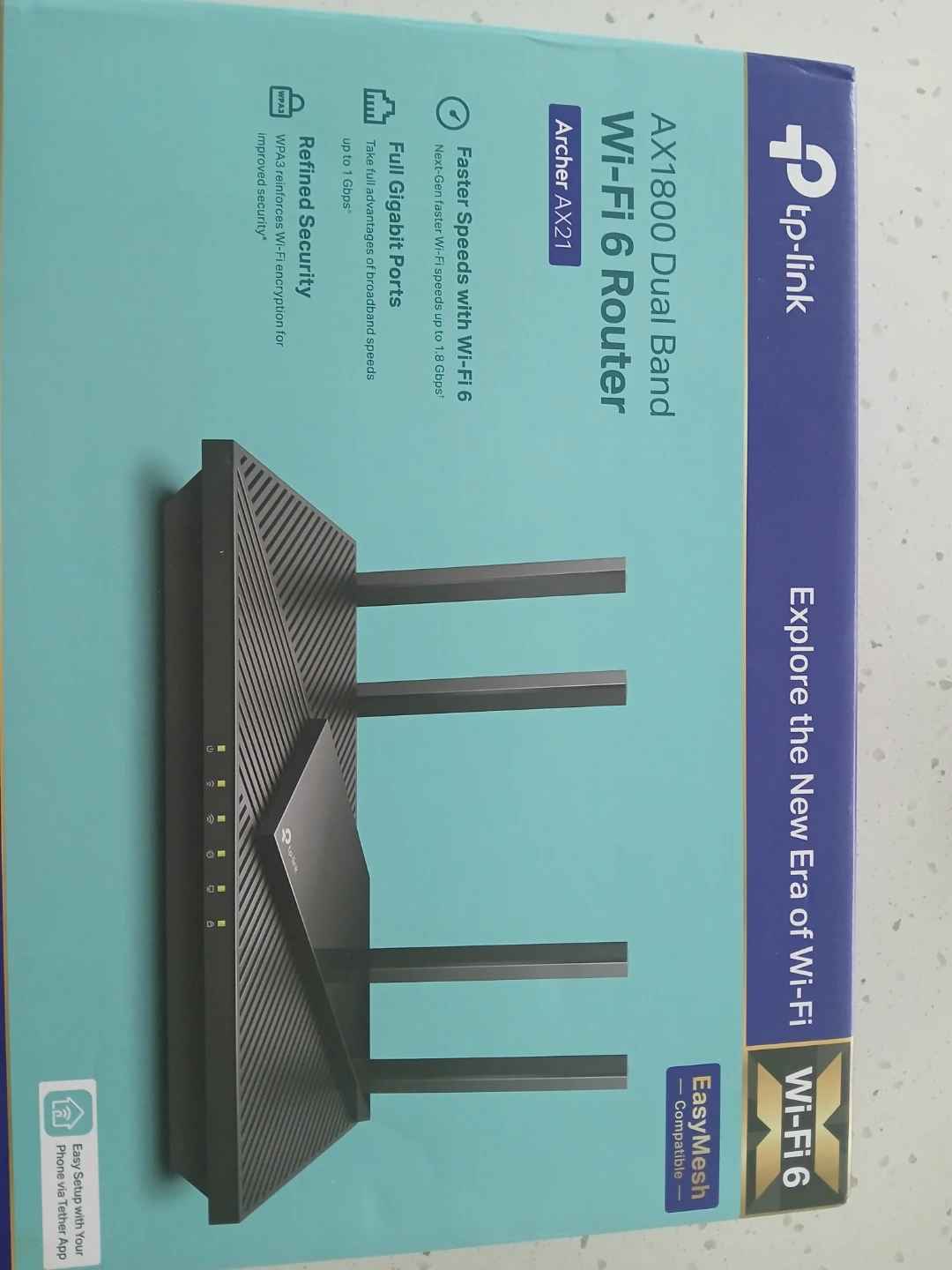 TP-Link Archer AX21 AX1800 Dual Band Wi-Fi 6 Router