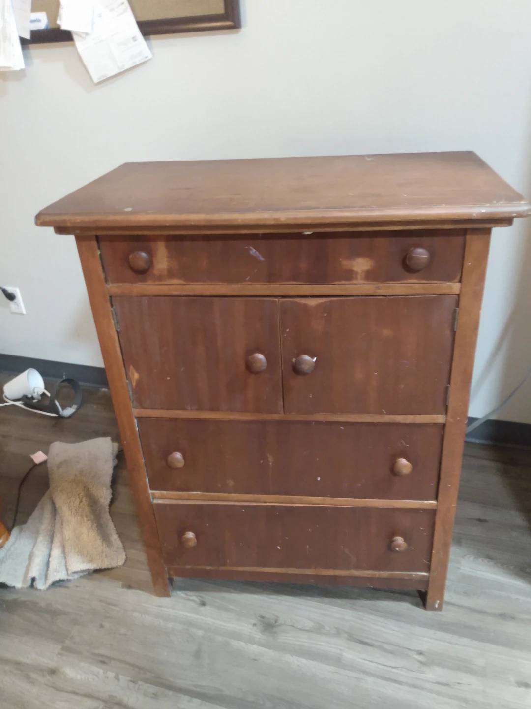 Wooden Dresser with Cabinet