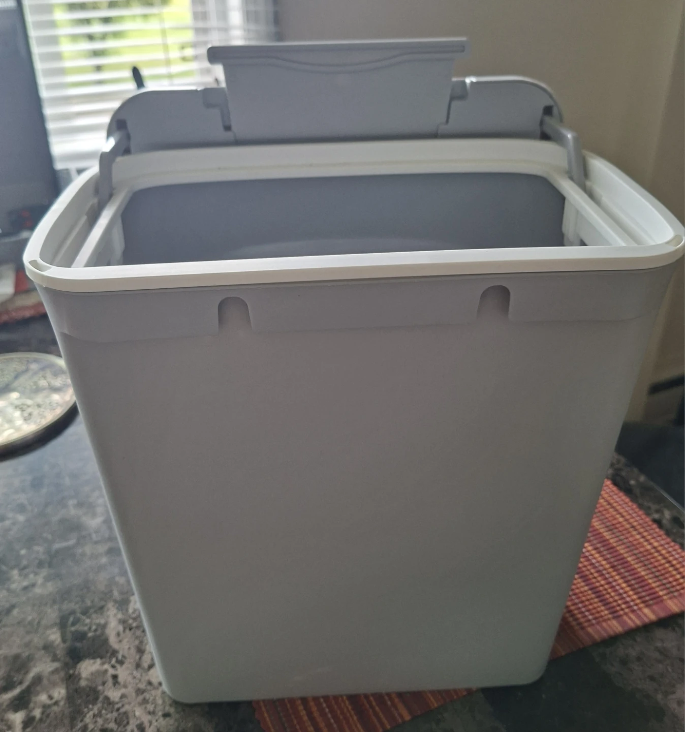 Grey Plastic Trash Can - photo 5