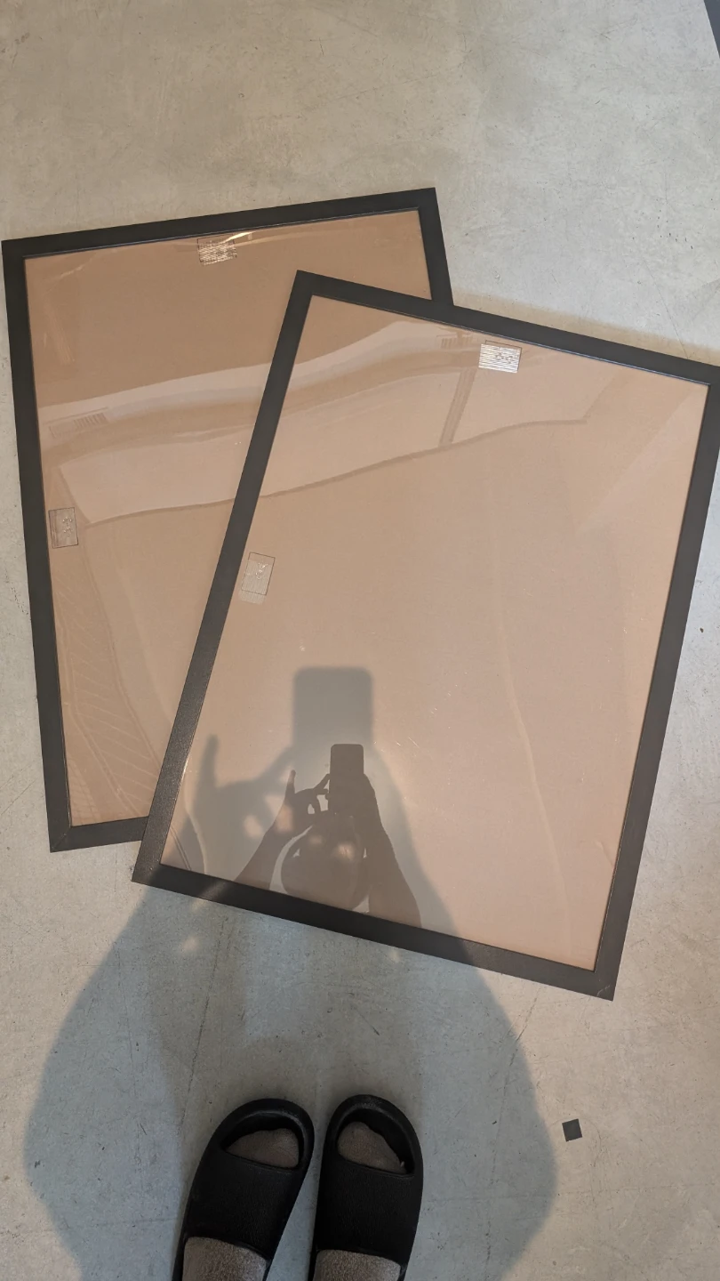 Slim Border Black Poster Frames (X2)