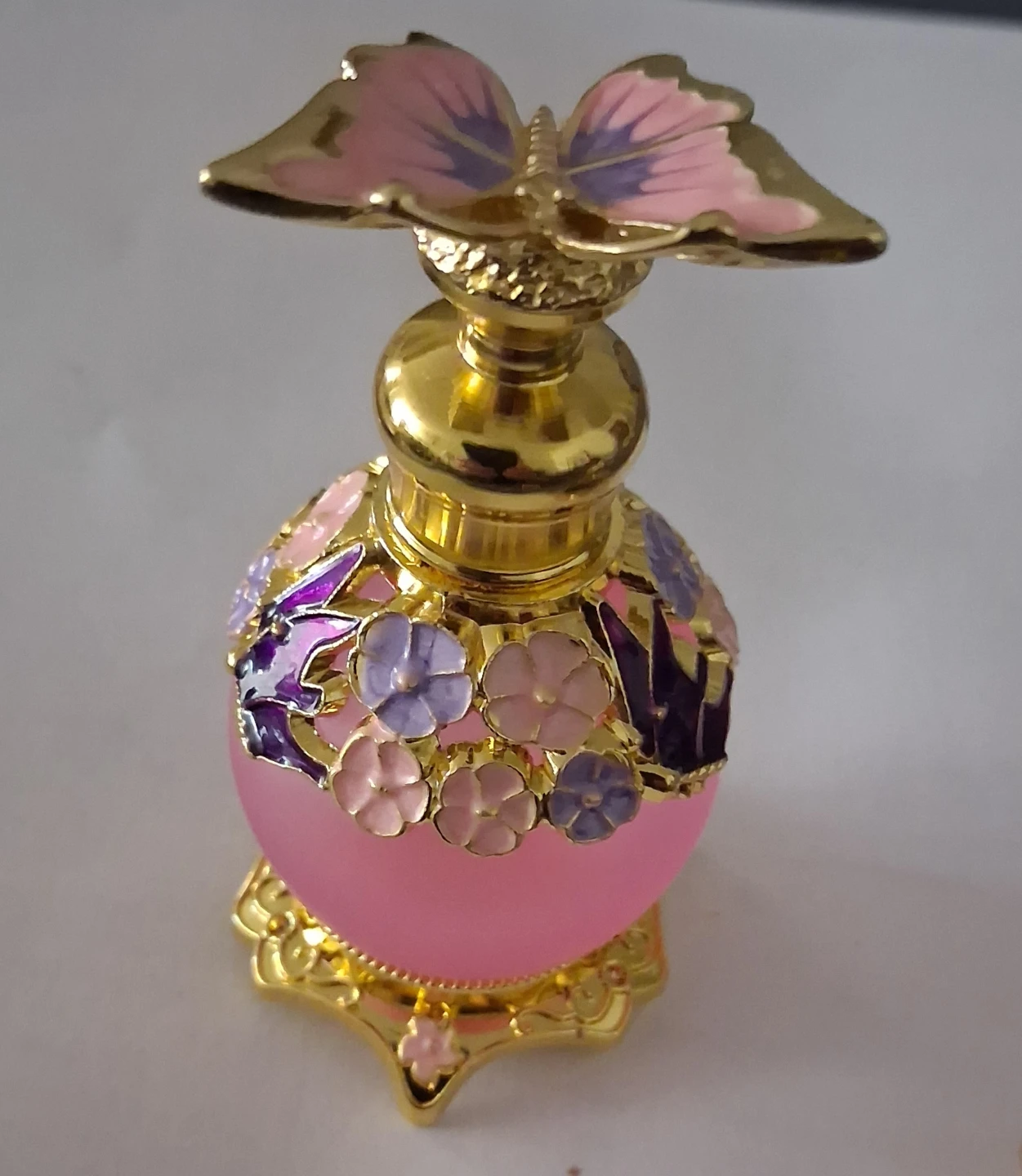 Pink Perfume Bottle with Butterfly - photo 3
