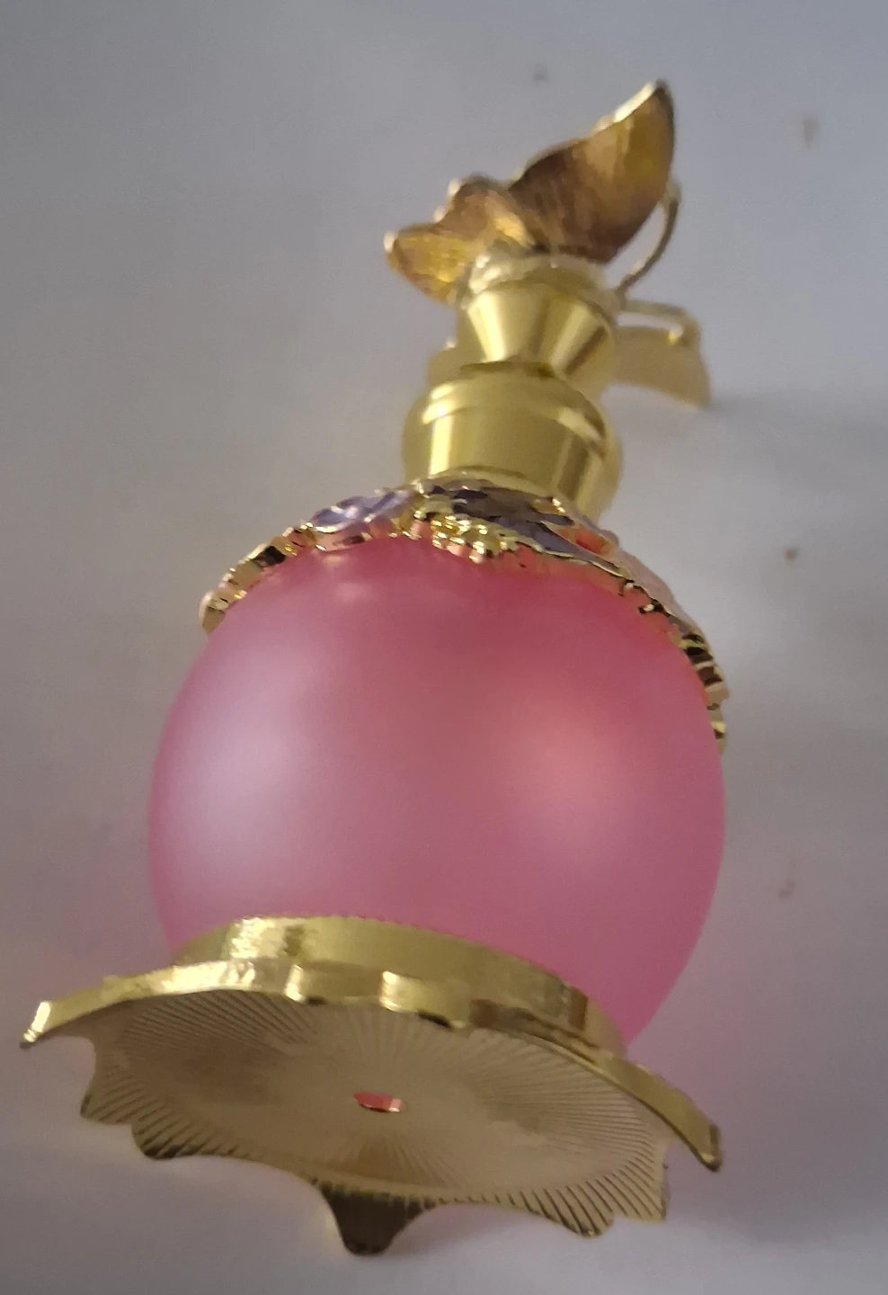 Pink Perfume Bottle with Butterfly - photo 4