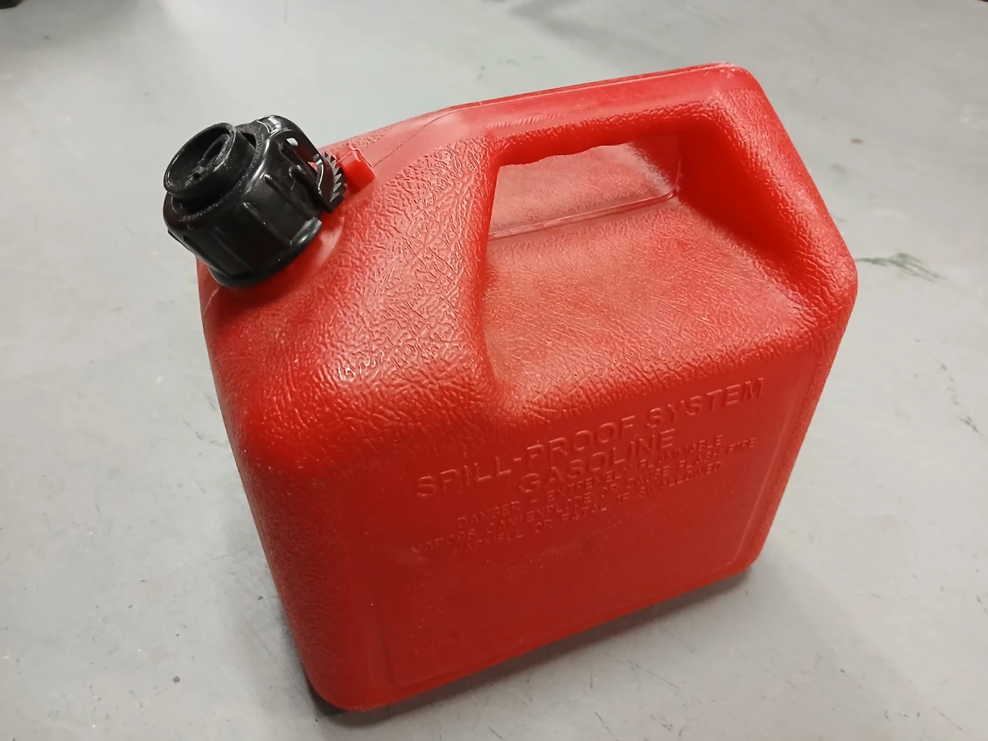 Red Spill-Proof Gas Can