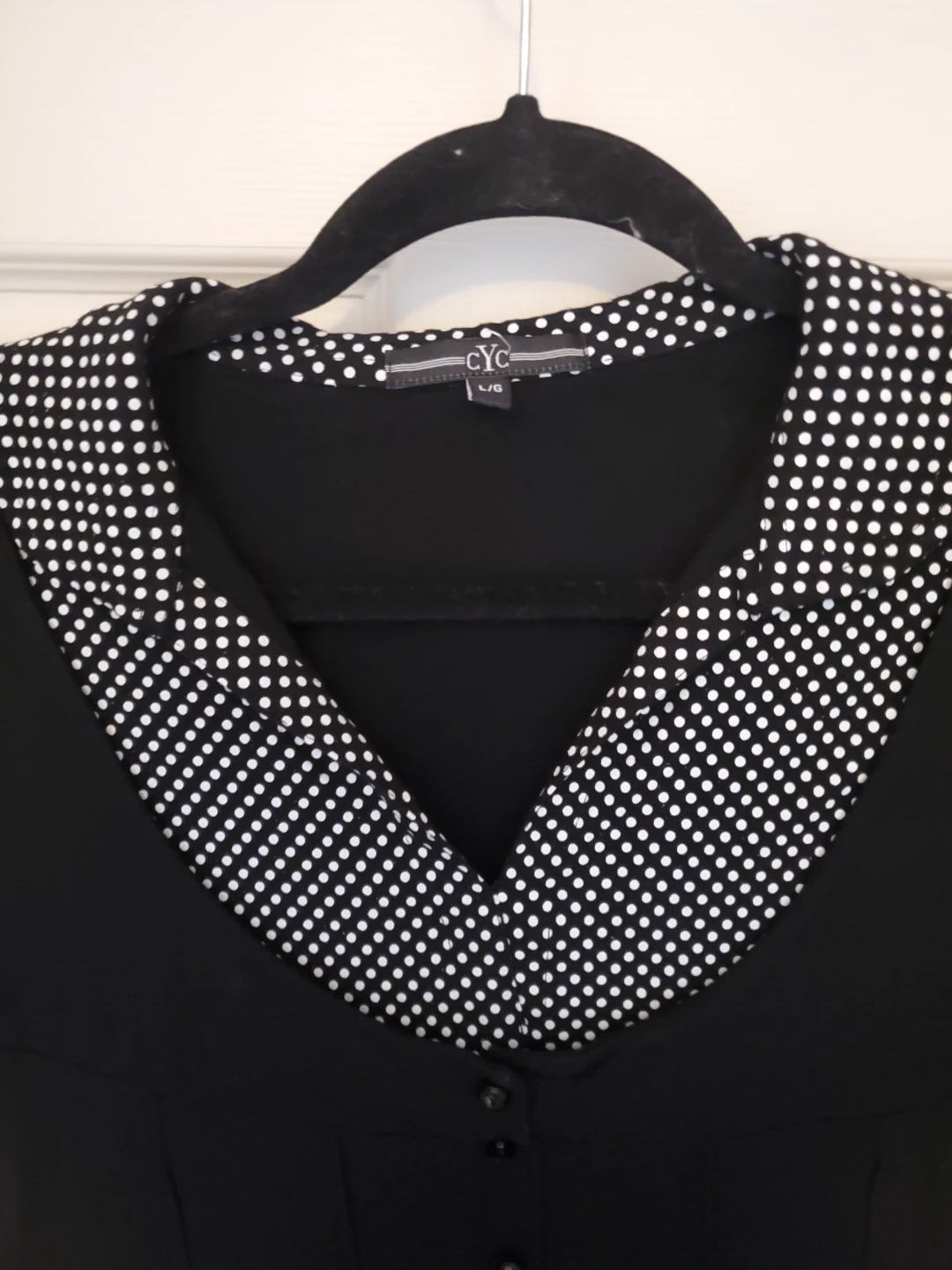 CYC Black and White Polka Dot Short Sleeve Top - photo 3