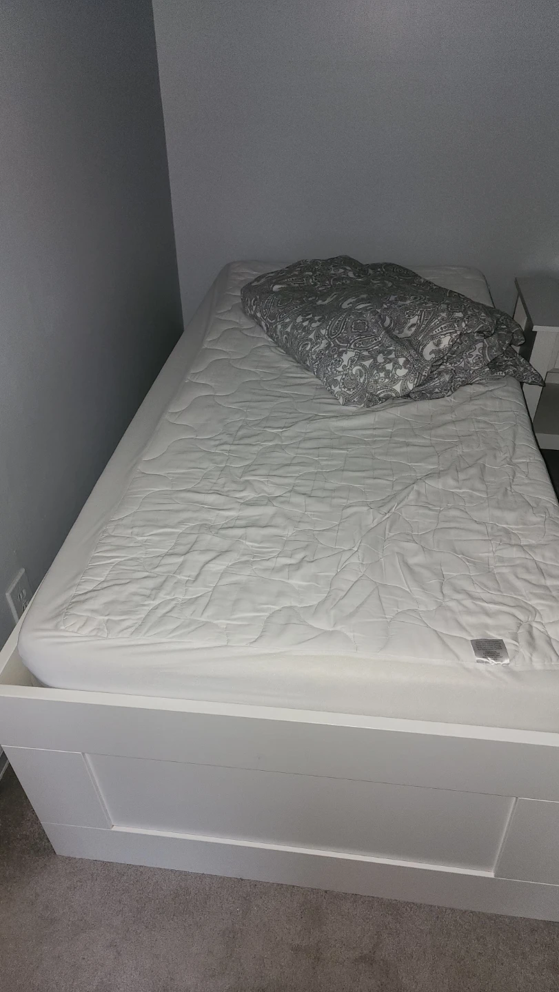 Twin Ikea Bed Frame with Storage Drawers