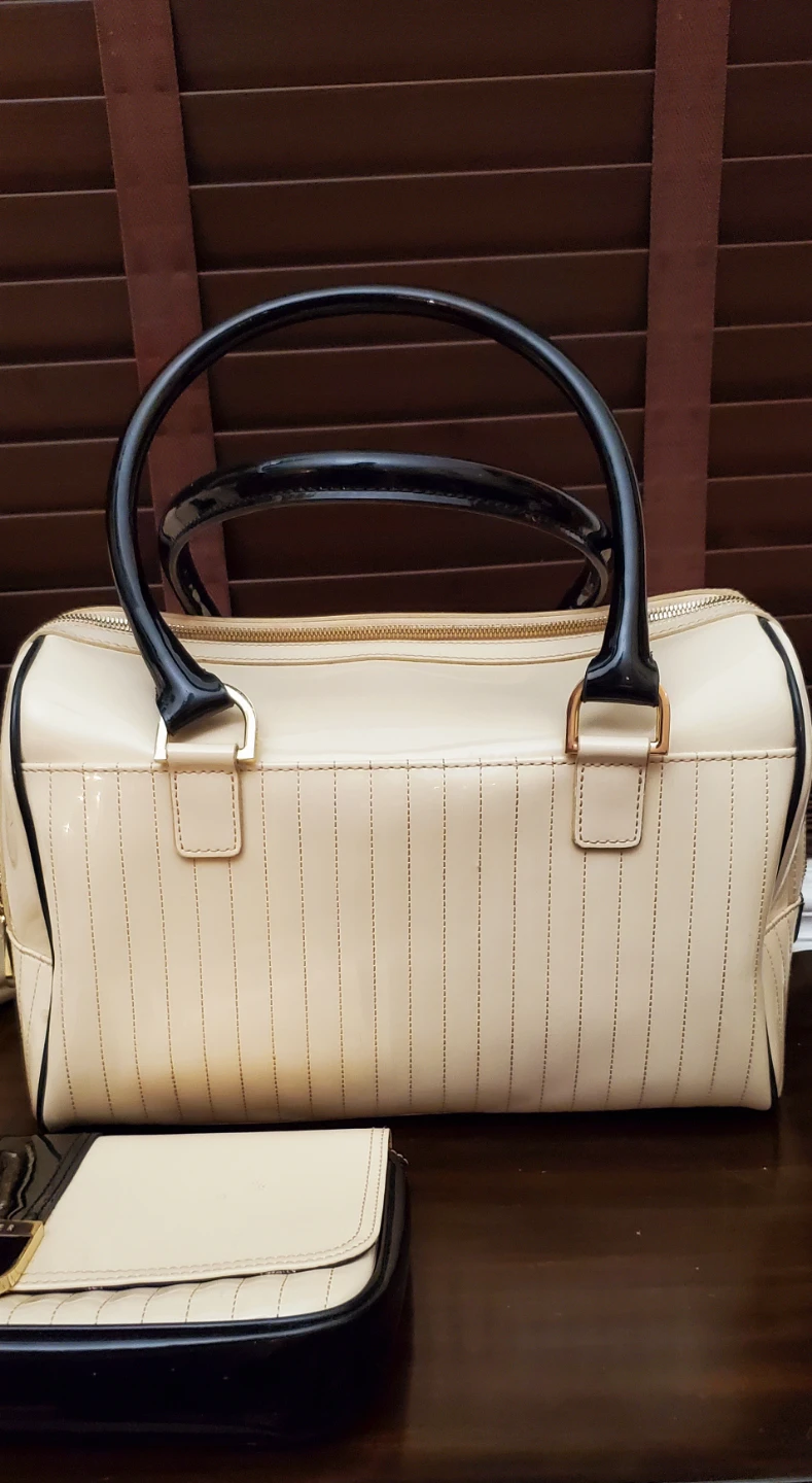 TED BAKER Patent Leather Tote, Satchel, & Clutch Set - photo 3