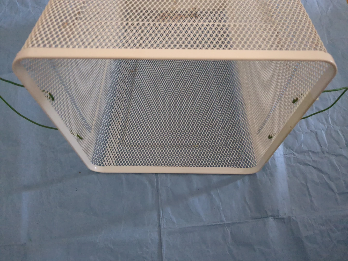 IKEA White Mesh waste paper bin - photo 3