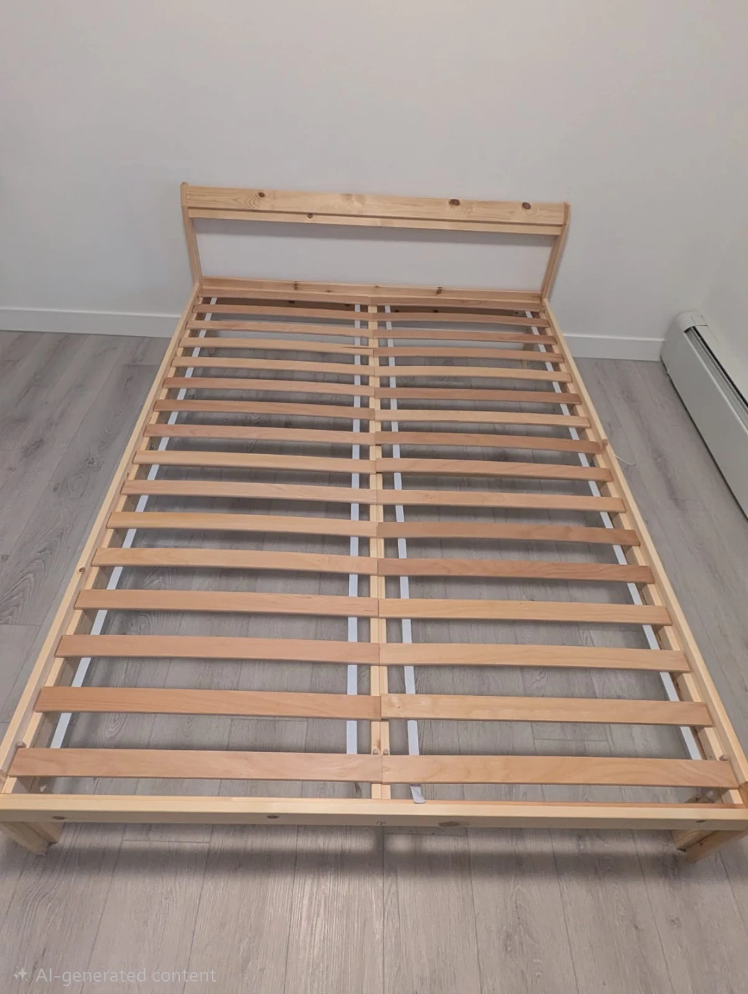 IKEA Double Wooden Bed Frame