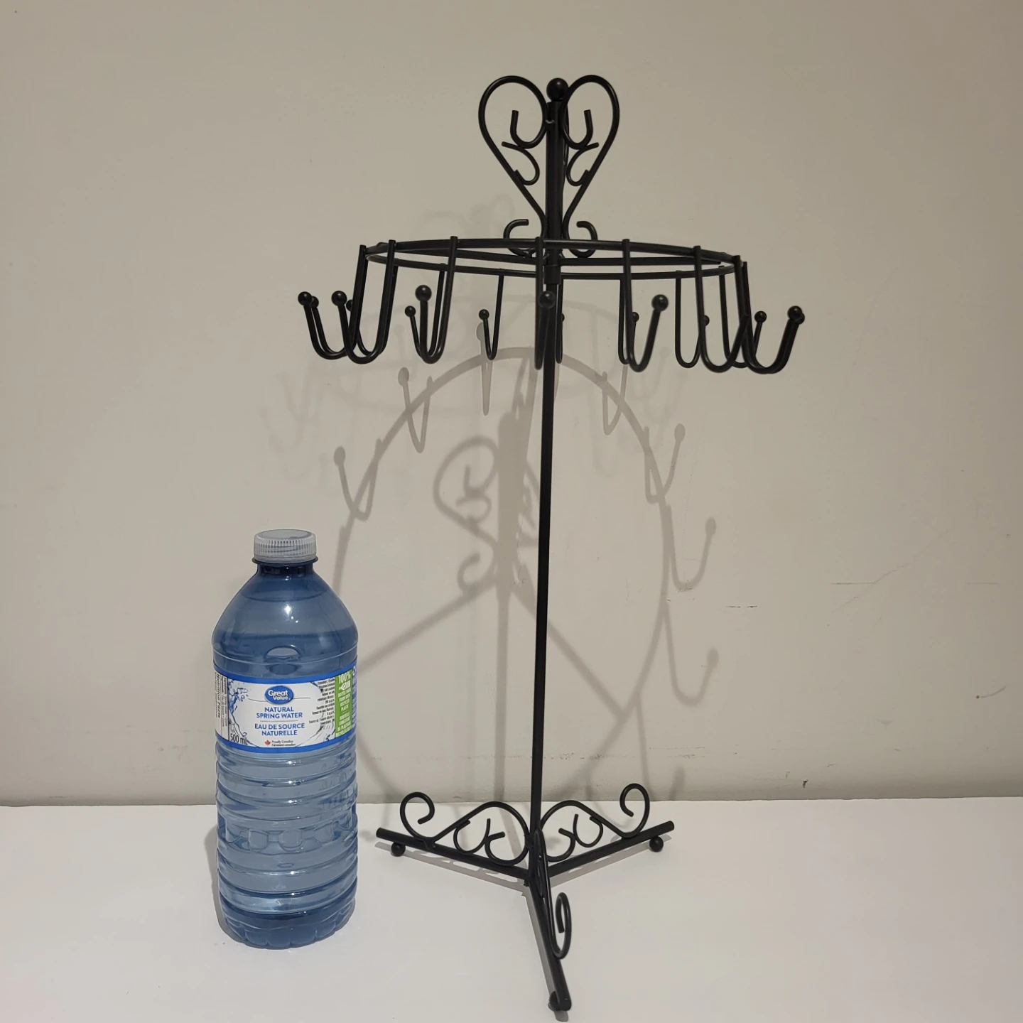 Black Metal Rotating Jewelry Holder Stand - photo 4