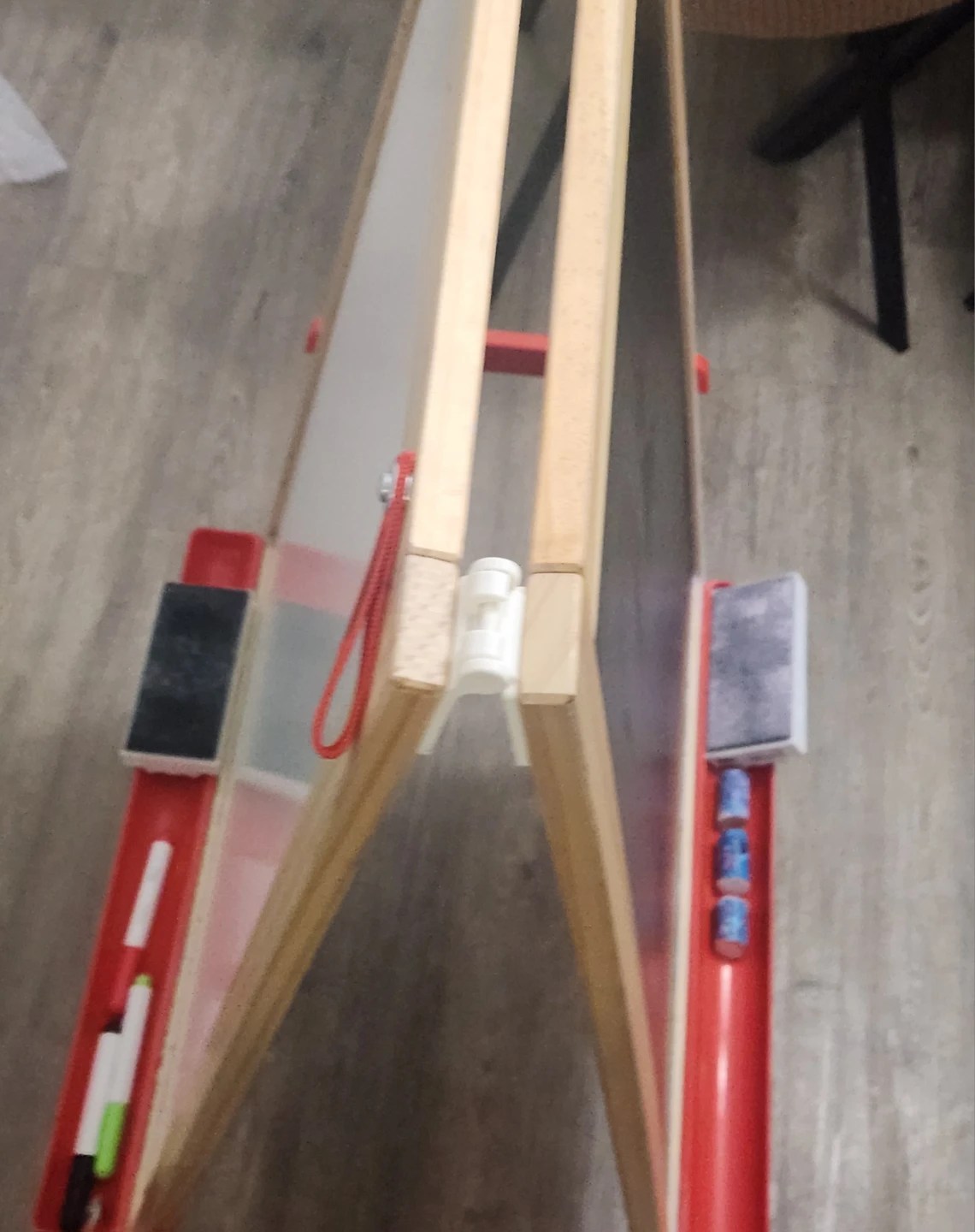 Wooden Easel Whiteboard and Chalkboard for Kids - photo 4