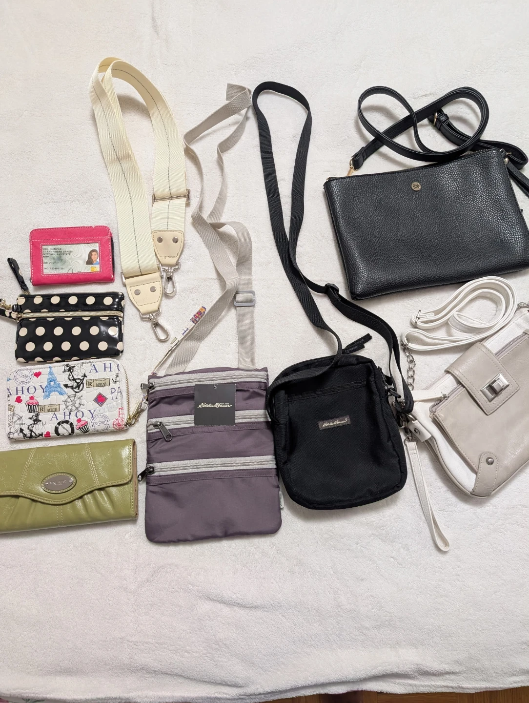 Eddie Bauer Crossbody Bags and Wallets Bundle