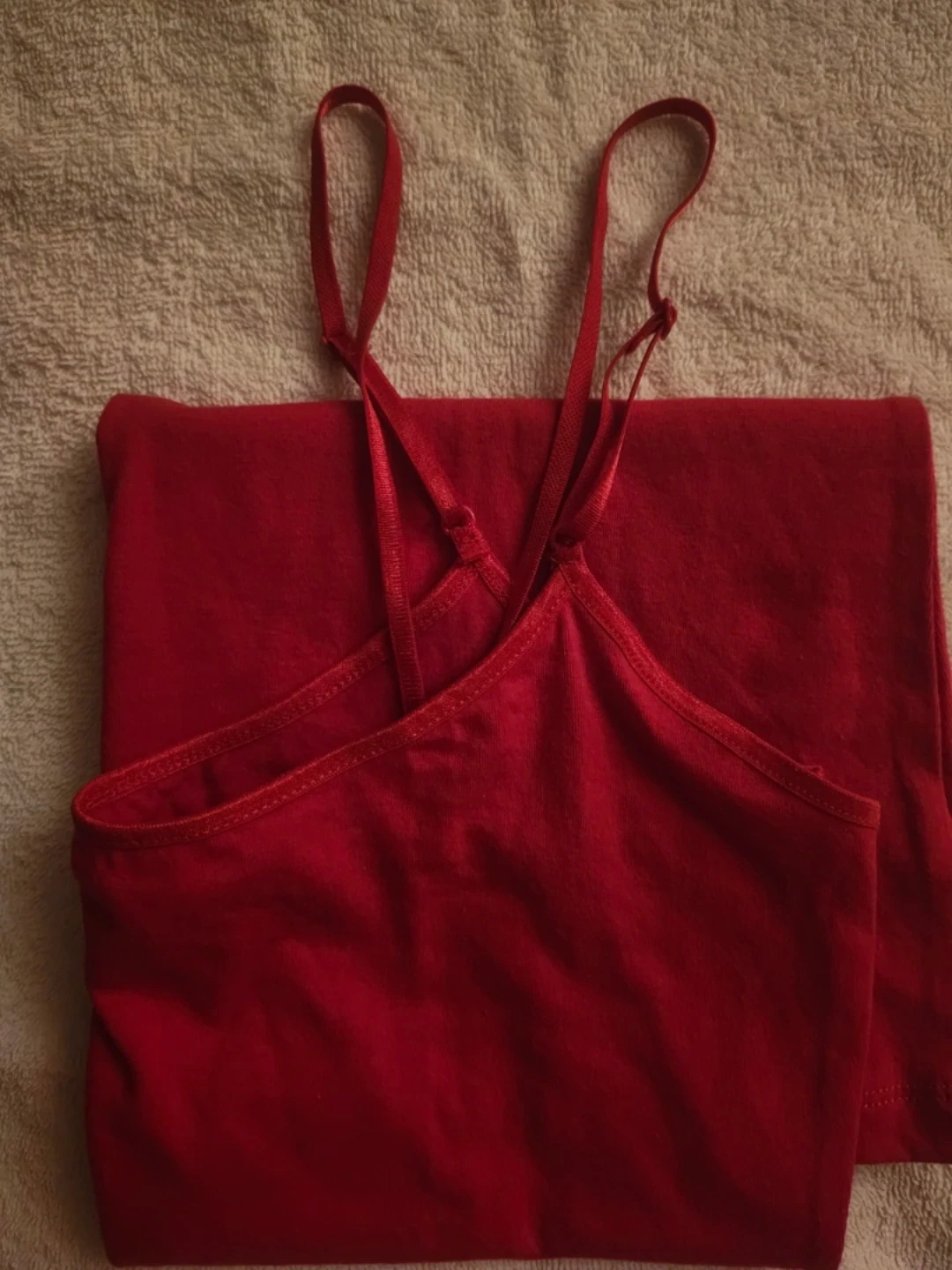 Zenana Outfitters New Red Cami Top L M 8 10 12 ADJUSTABLE STRAPS