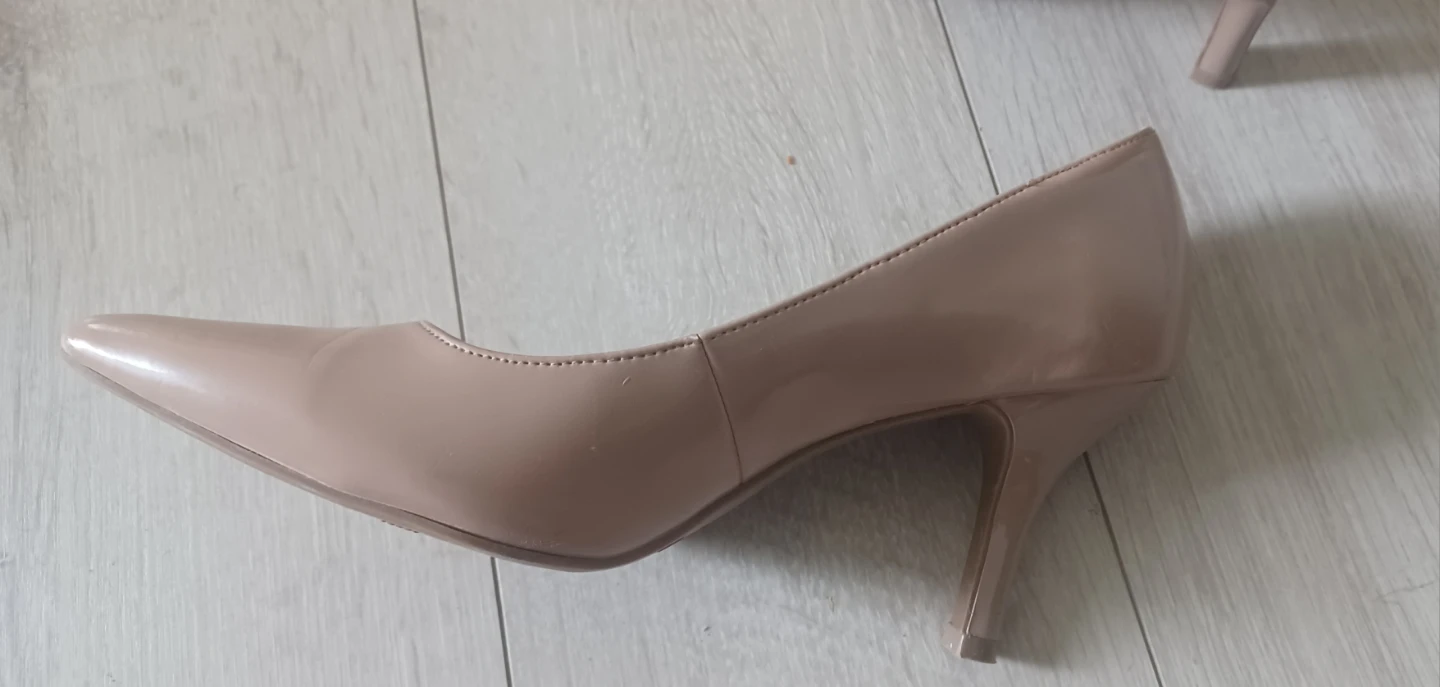 Size 7.5 nude heels for women - photo 3