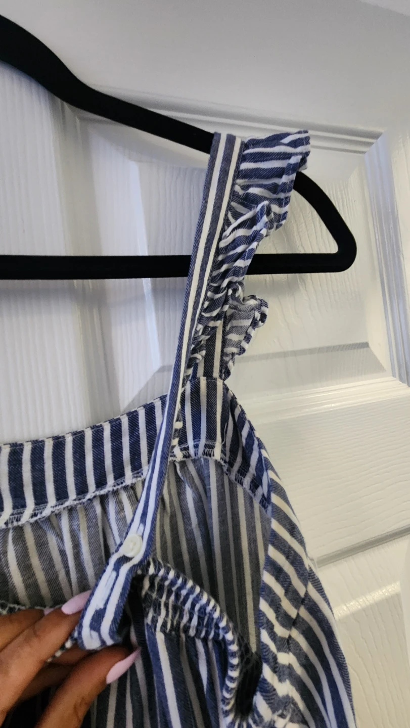 Blue and white striped sundress - photo 3