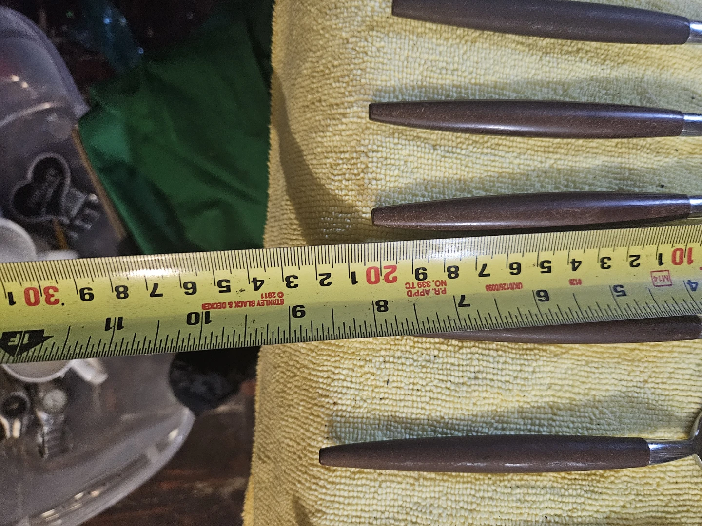 Set of 7 Forks and 2 Spoons with Wooden Handles - photo 4
