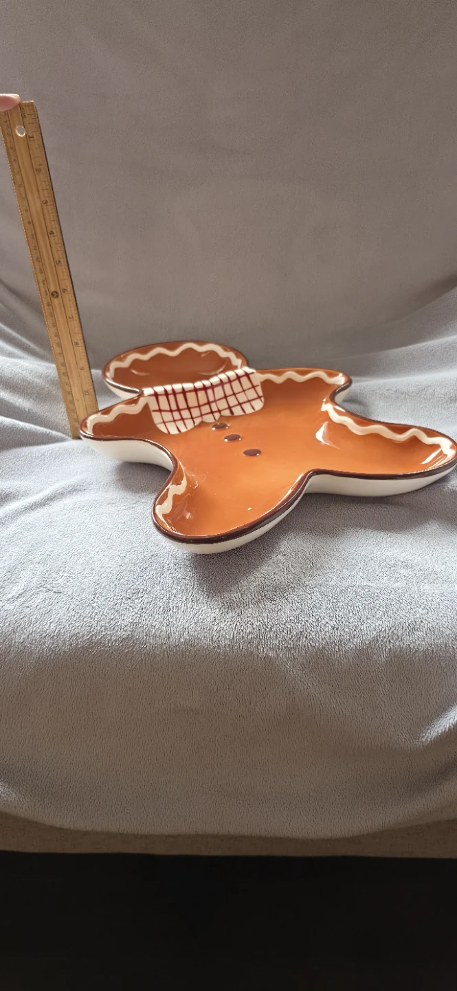 Gingerbread Man Ceramic Serving Platter