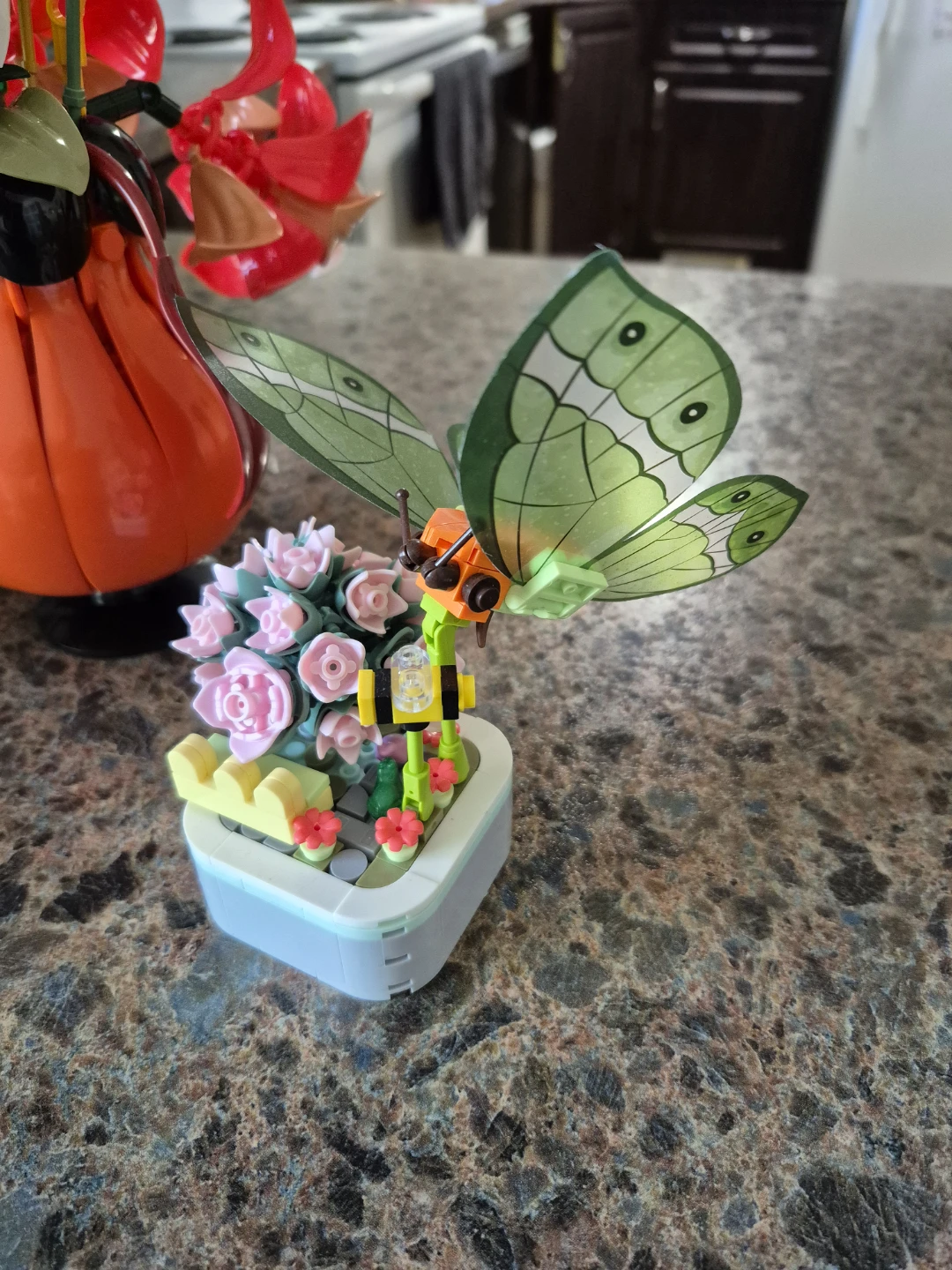 Building Brick Flowers