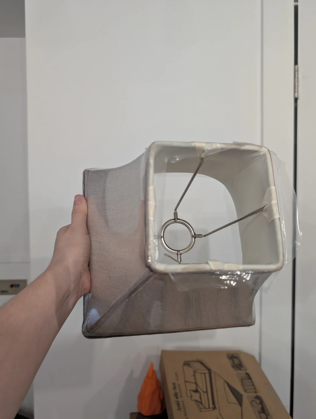 Small Square Lamp Shade, Beige (Hometrends) - photo 2