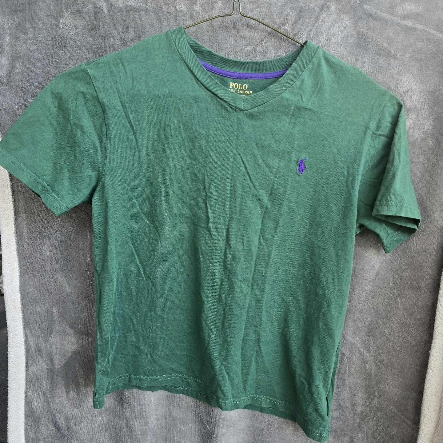 Polo Ralph Lauren Men's Green V-Neck T-Shirt