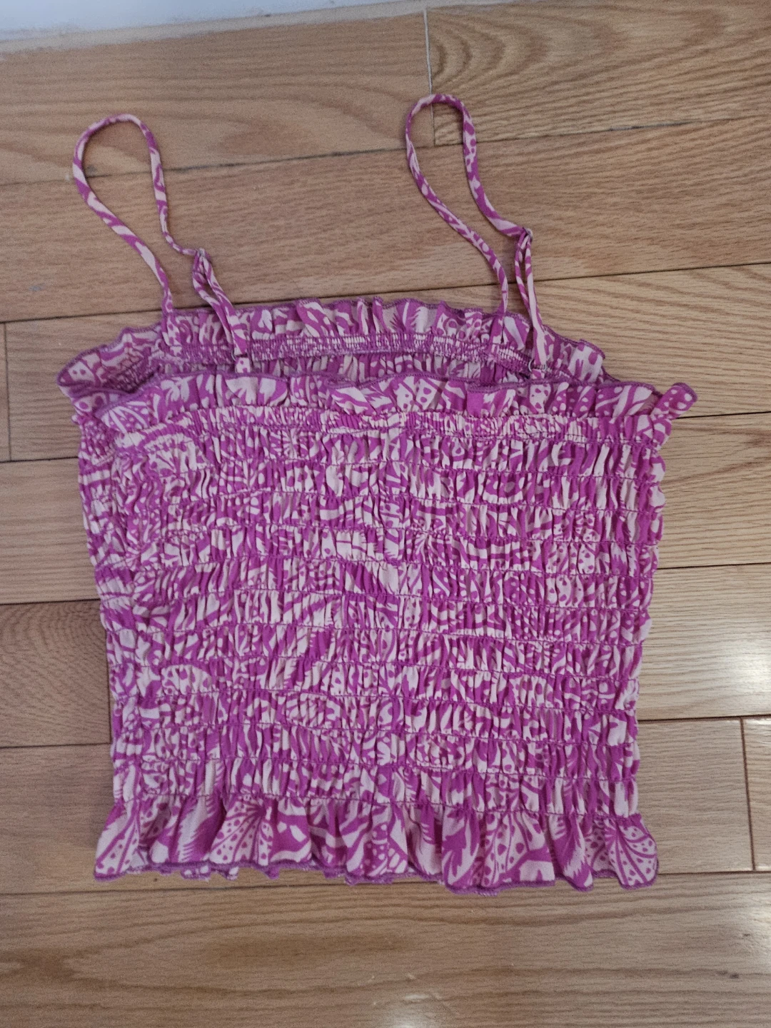 Sienna Sky Smocked Crop Top - Size S - photo 2