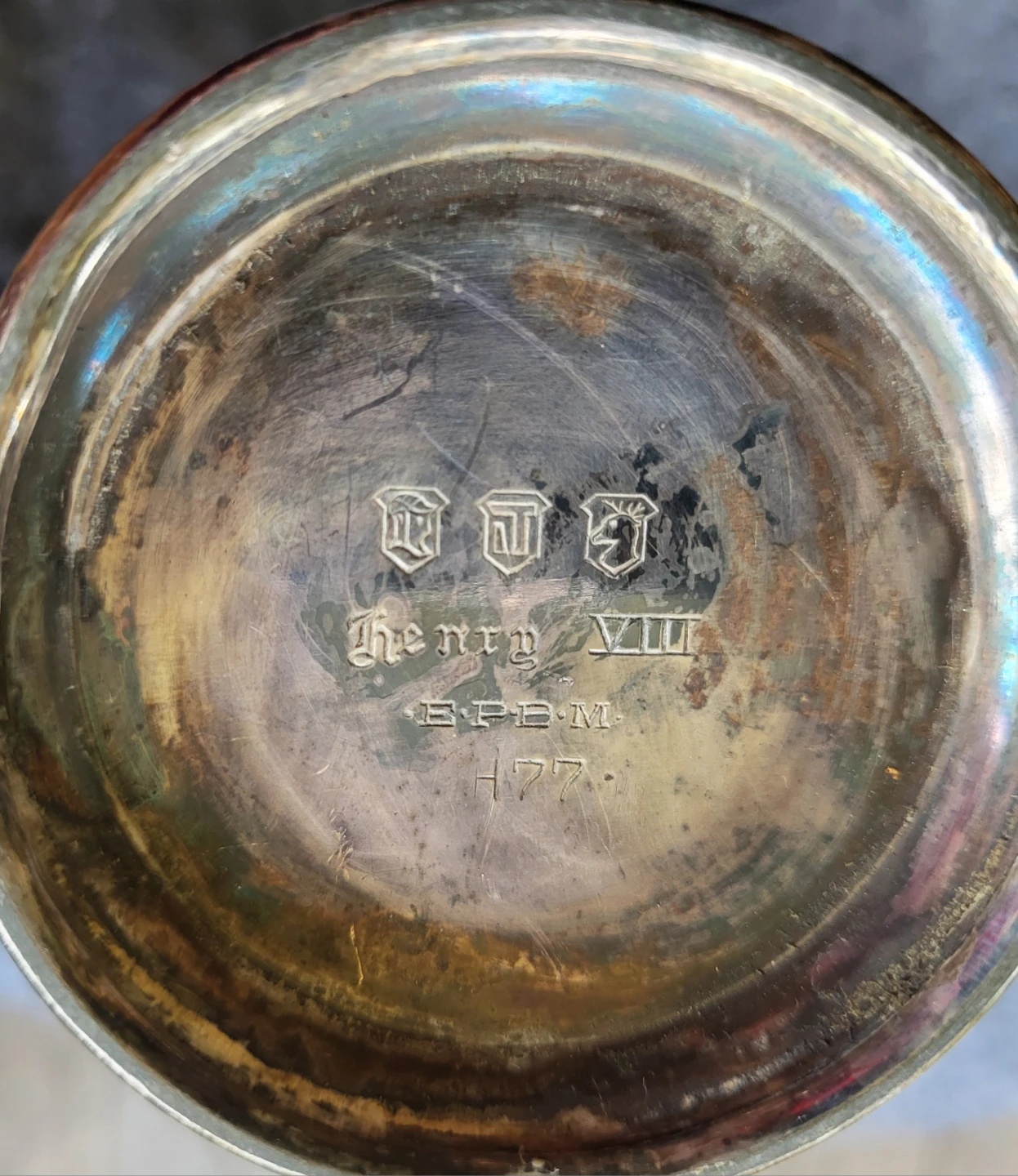 Henry VIII Silver Plated Coffee Pot - photo 2