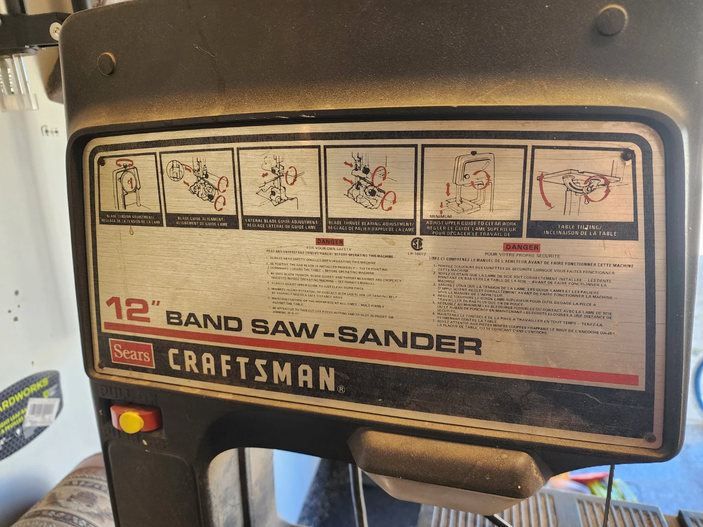 Craftsman 12" Band Saw-Sander
