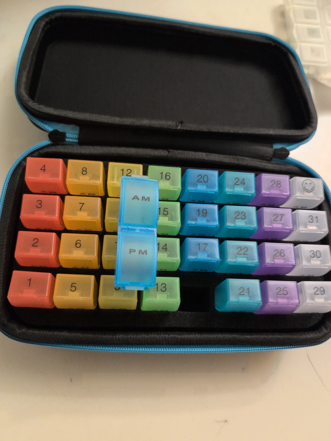 31 Day Pill Organizer with Case