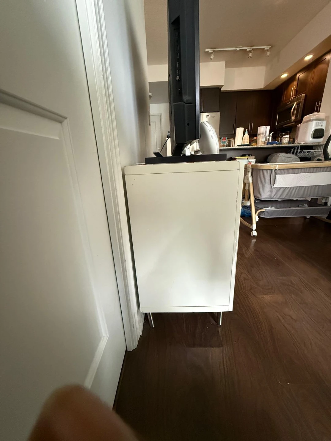 White TV stand - photo 2