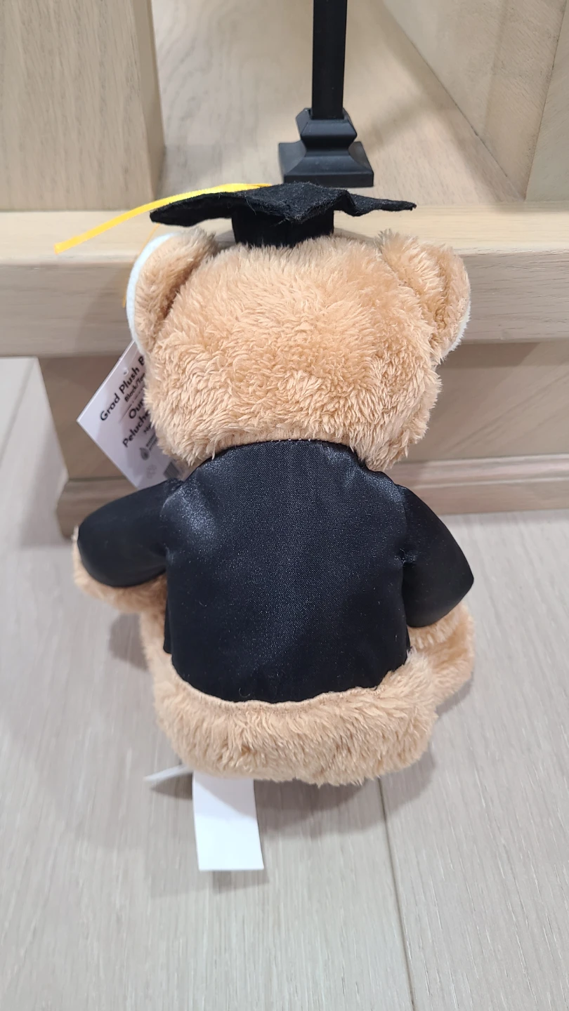 Teddy Bear Graduation Cap & Diploma Plush, Brown/Black - photo 2