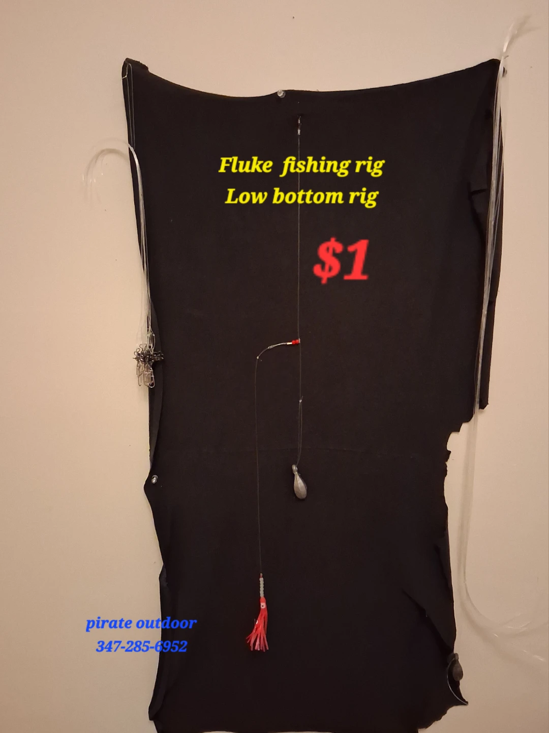 Fluke fishing rig with squid jig