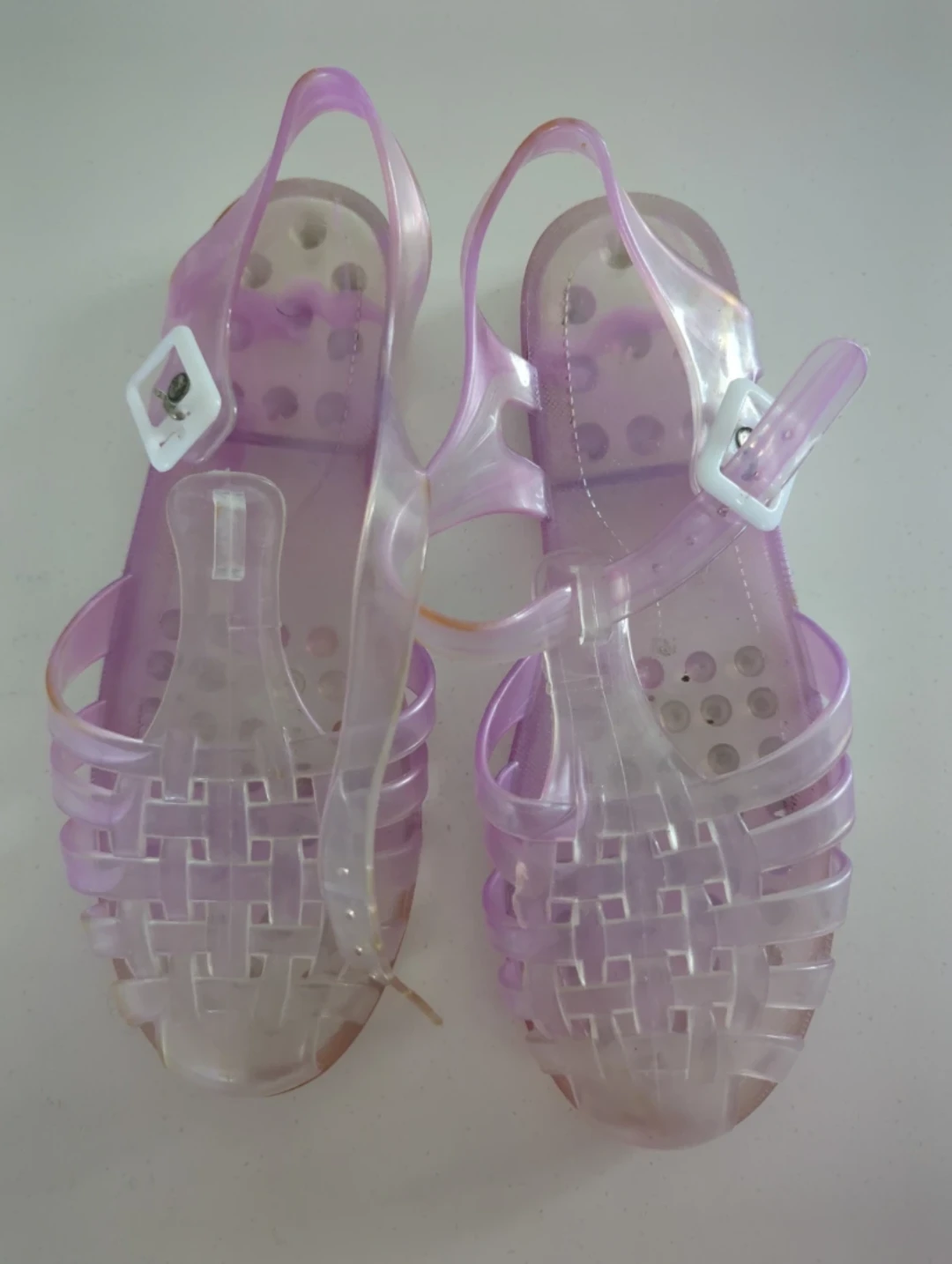 Lavender Jelly Sandals