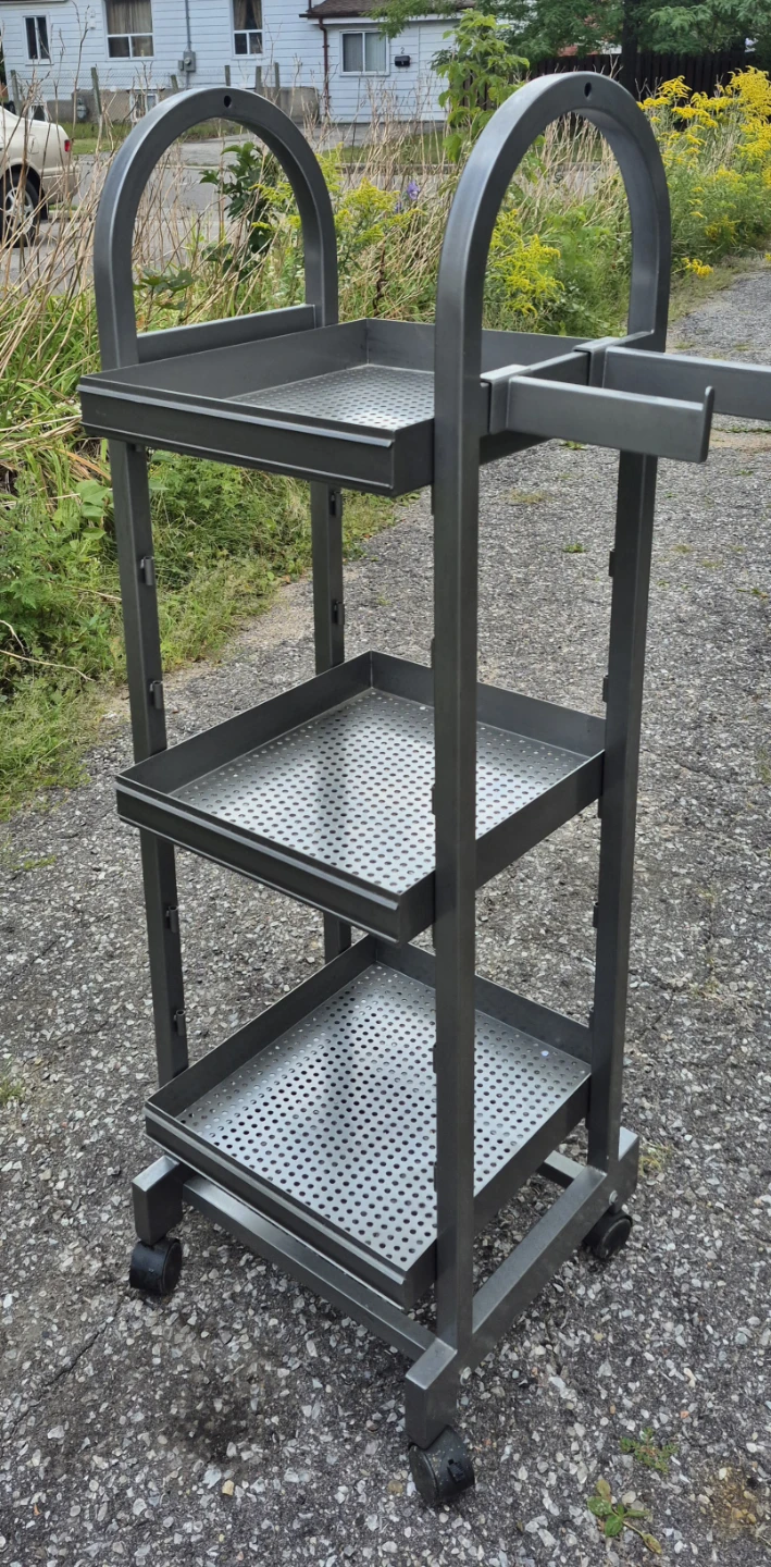 Metal 3-Tier Utility Cart with Wheels - photo 3