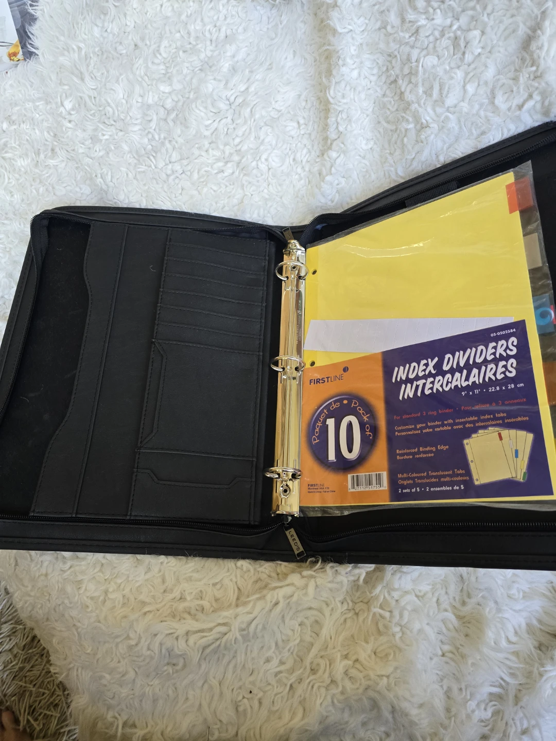 LEEDS Zippered Executive Portfolio Binder Organizer - photo 3