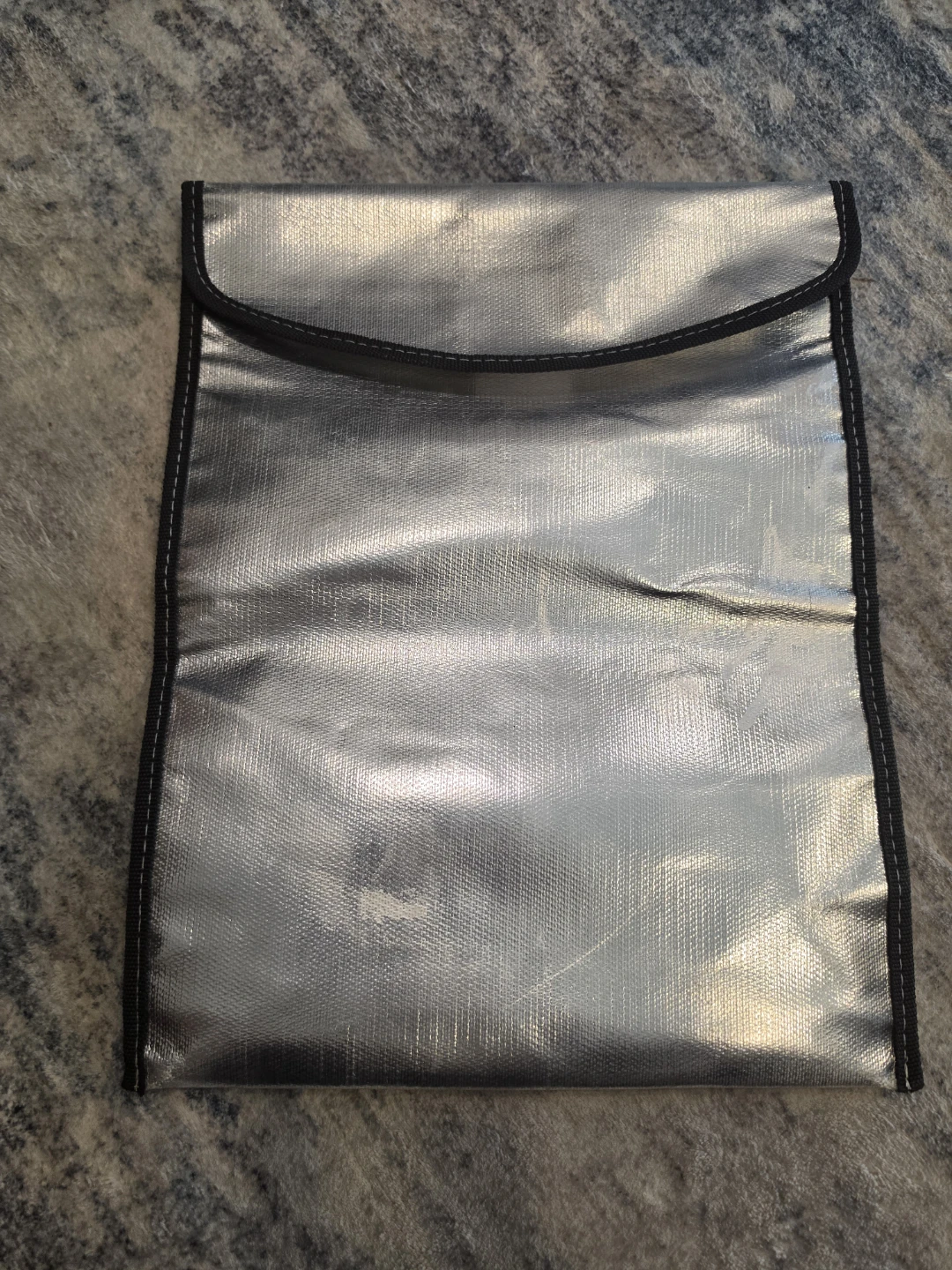 Silver Insulated Pouch
