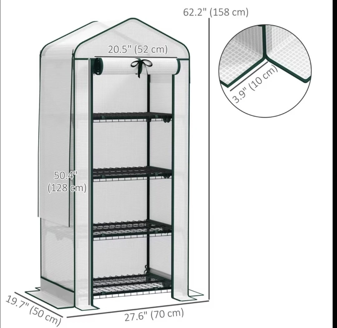 4 Tier Mini Greenhouse Plant Stand - photo 4