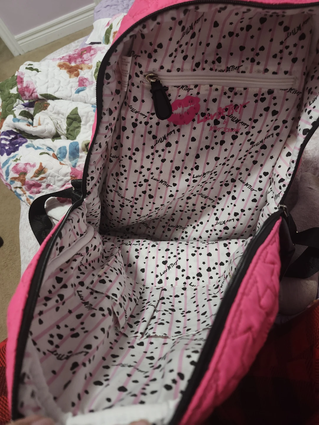 Luv Betsey by Betsey Johnson Pink Quilted Backpack - photo 3