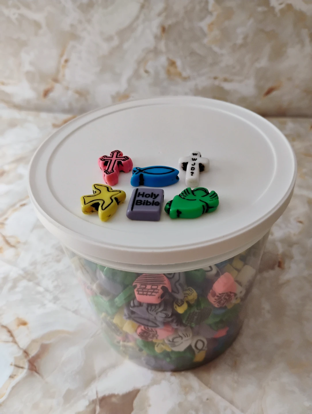 PONY BEADS - ASSORTED COLORS & SHAPES - photo 3