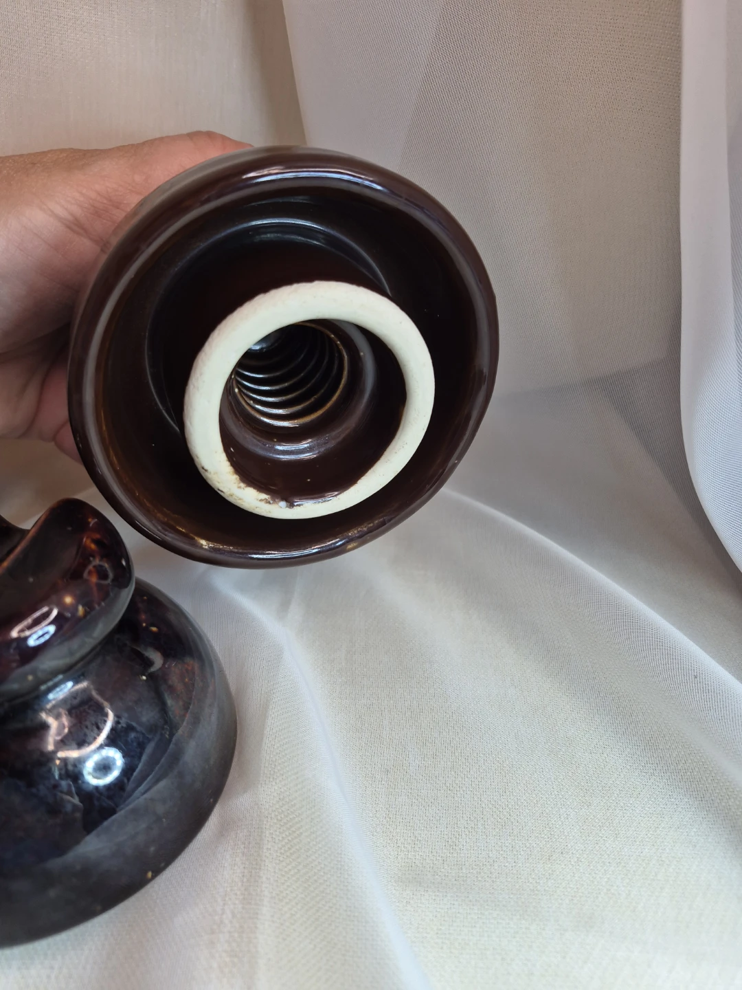 Lot of 3 Vintage Ceramic Porcelain Heavy Collectible Insulators - photo 4