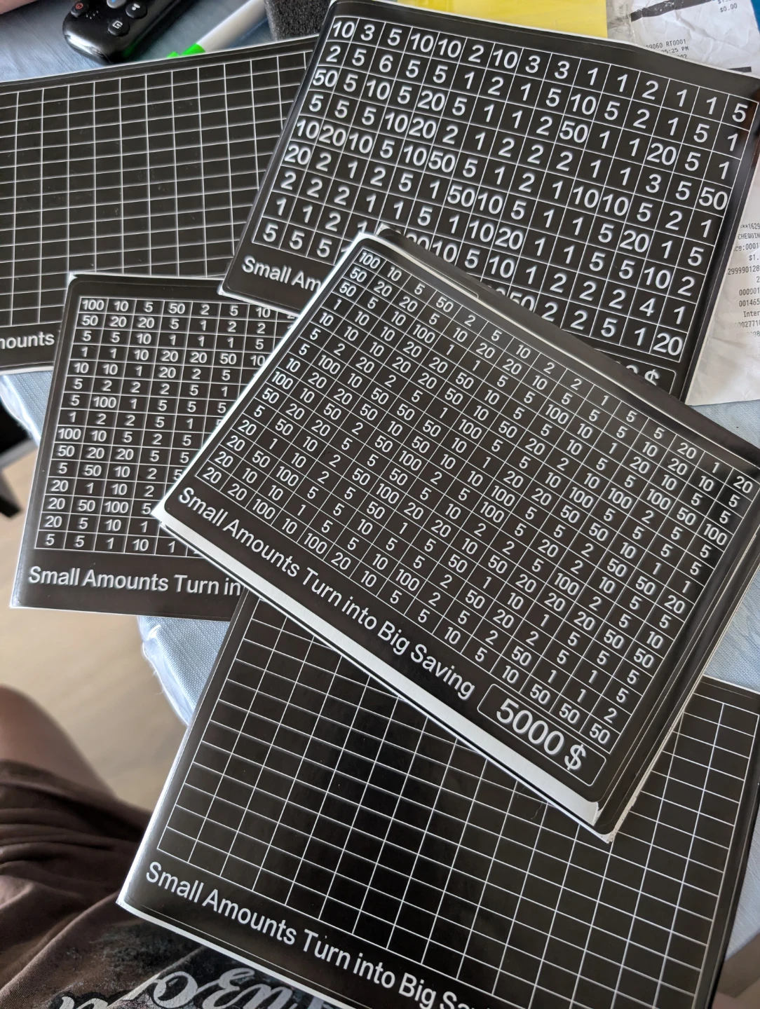Saving Tracker Sheets - Small Amounts Turn Into Big Saving