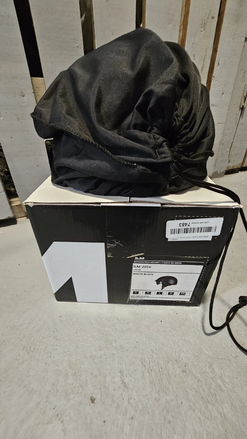 New ILM Motorcycle Helmet - Matte Black - Size L - photo 5